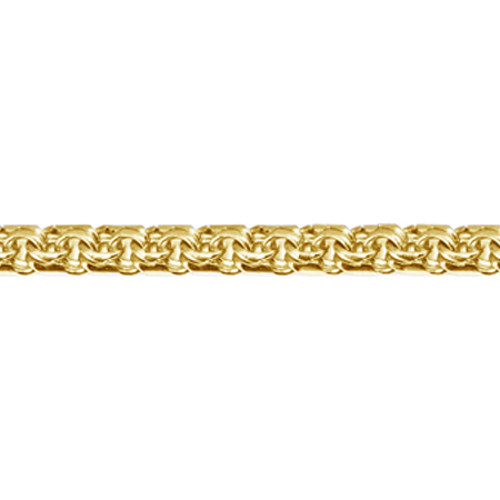 Браслет из желтого золота Бисмарк шириной 4,3 мм без вставки арт. 01Б12Бм4,3