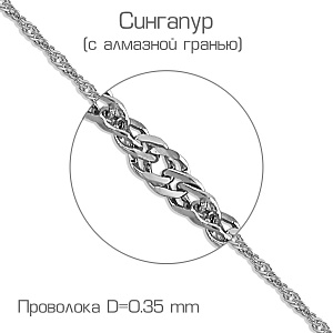 Цепочка из белого золота крученая - купить по цене 16800 руб . винтернет-магазине goldax.ru