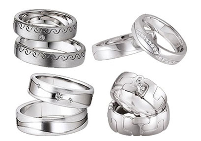 Обручальные кольца из белого золота - дань моде 21 века Обручальные кольца из белого золота - дань моде 21 века