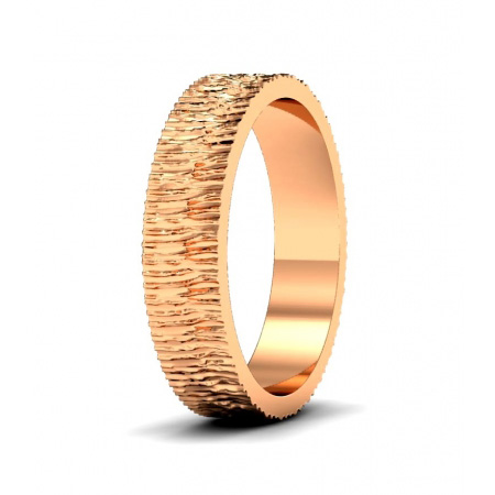 Обручальное кольцо из красного золота для нее