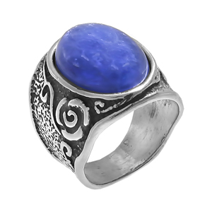 Кольцо из серебра с кианитом Кольцо из серебра с кианитом