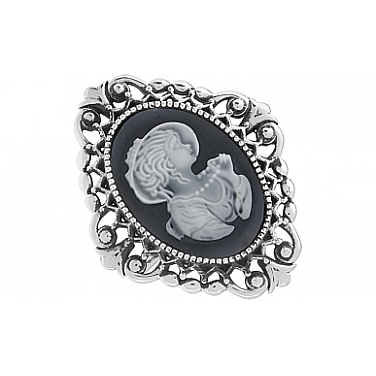Кольцо Камея с карбоном Кольцо Камея с карбоном