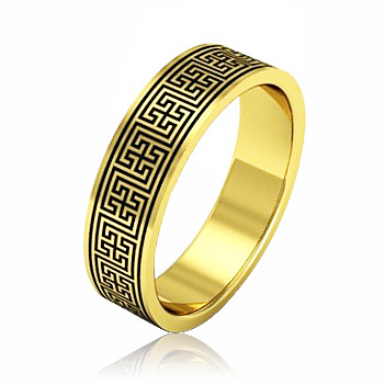 Мужское свадебное кольцо Miandress желтое золото