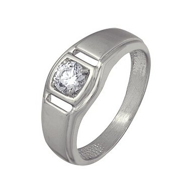 Печатка из серебра с фианитом Печатка из серебра с фианитом