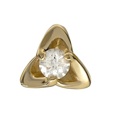 Подвеска из красного золота с бриллиантом Подвеска из красного золота с бриллиантом