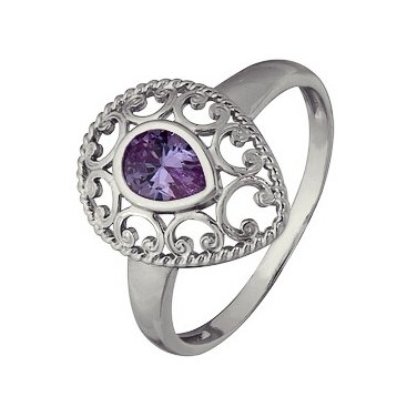 Кольцо из серебра с фианитом Кольцо из серебра с фианитом