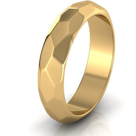 Мужское обручальное кольцо панцирь из желтого золота