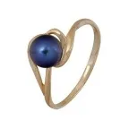 Кольцо из красного золота с жемчугом