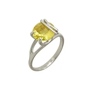 Кольцо из серебра с цитрином Кольцо из серебра с цитрином