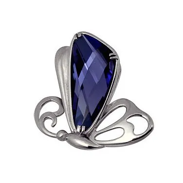 Подвеска из серебра с кристаллом Подвеска из серебра с кристаллом