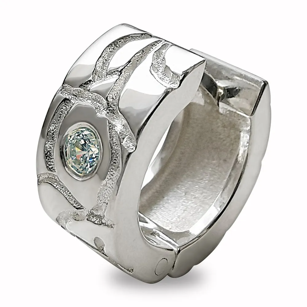 Серьга мужская кольцо с бриллиантом Серьга мужская кольцо с бриллиантом