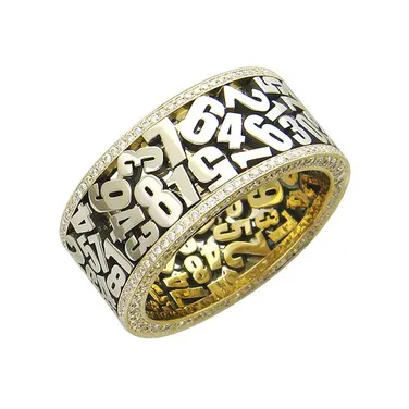 Кольцо с бриллиантом из желтого и белого золота Кольцо с бриллиантом из желтого и белого золота