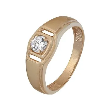 Печатка из серебра с фианитом Печатка из серебра с фианитом